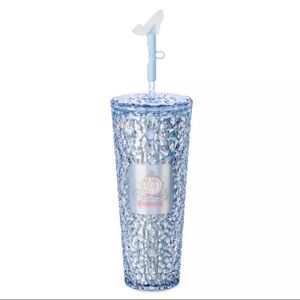 Starbucks Disney Cinderella 75th Anniversary Tumbler Diamonds Slipper Straw NEW